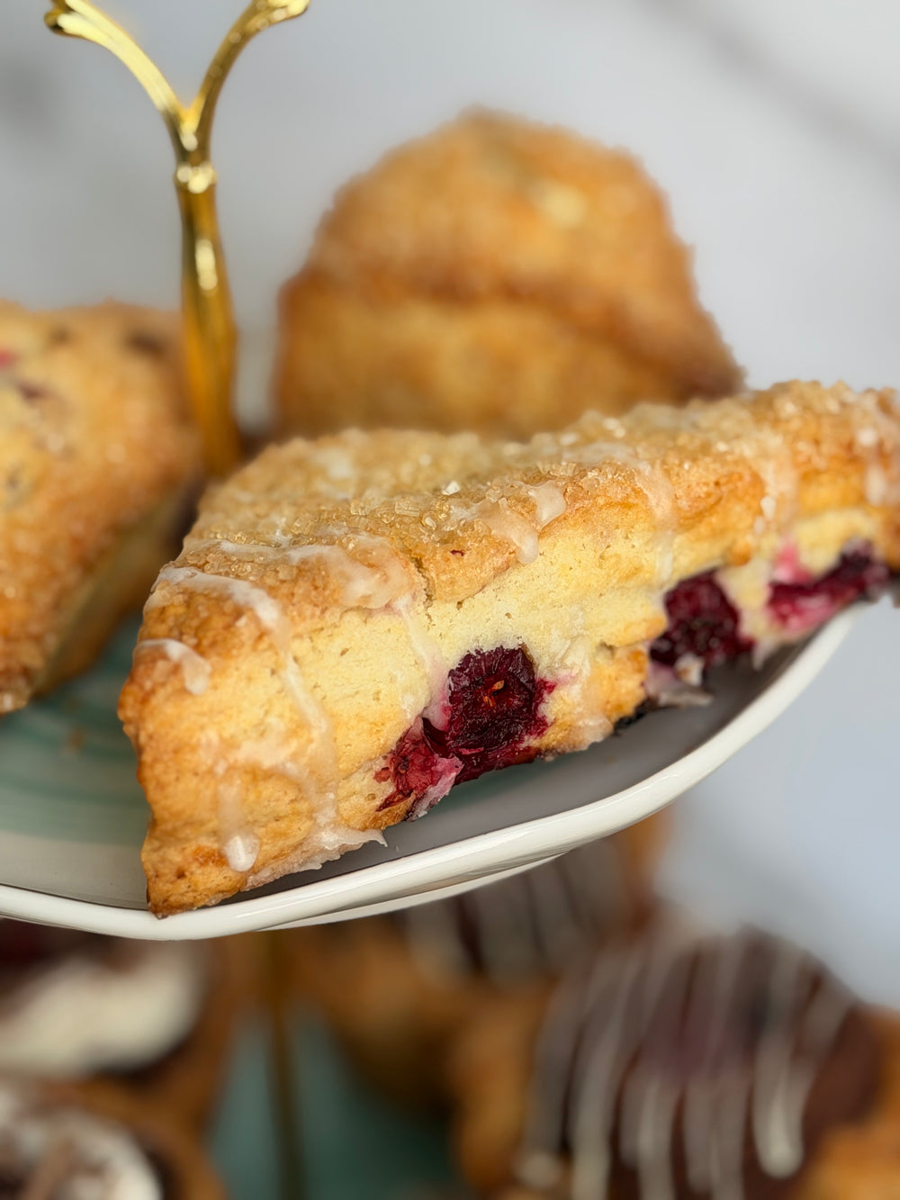 White Chocolate Cranberry Scone