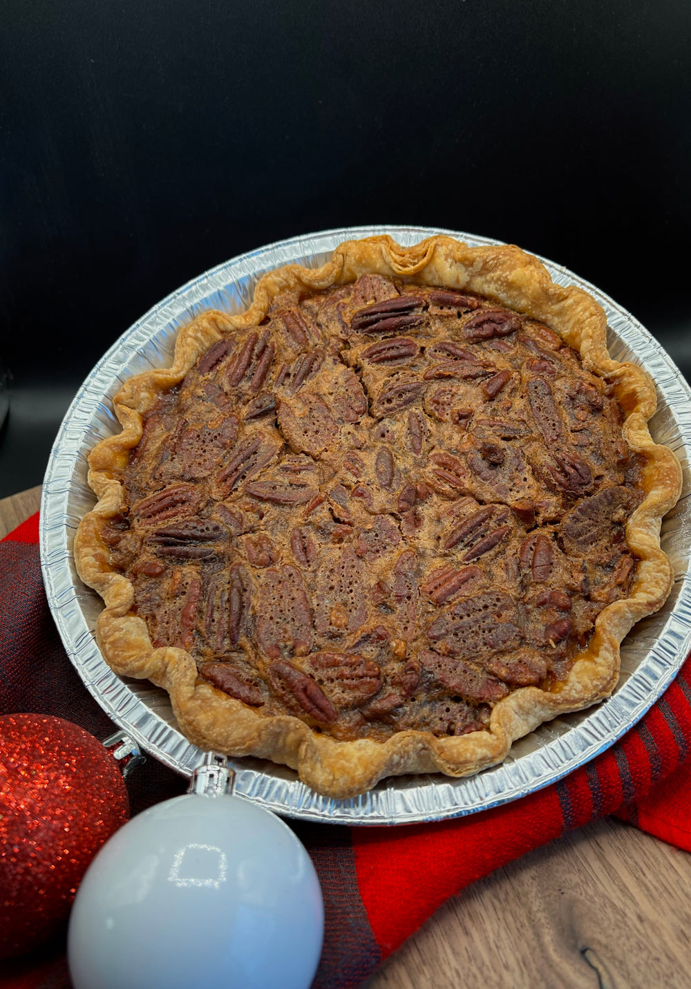 9" Family Size Bourbon Pecan Pie - Baked & Frozen