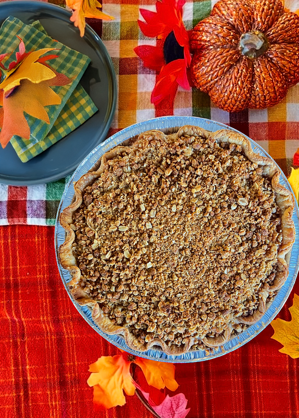 9" Family Size Caramel Apple Crumble- Baked & Frozen