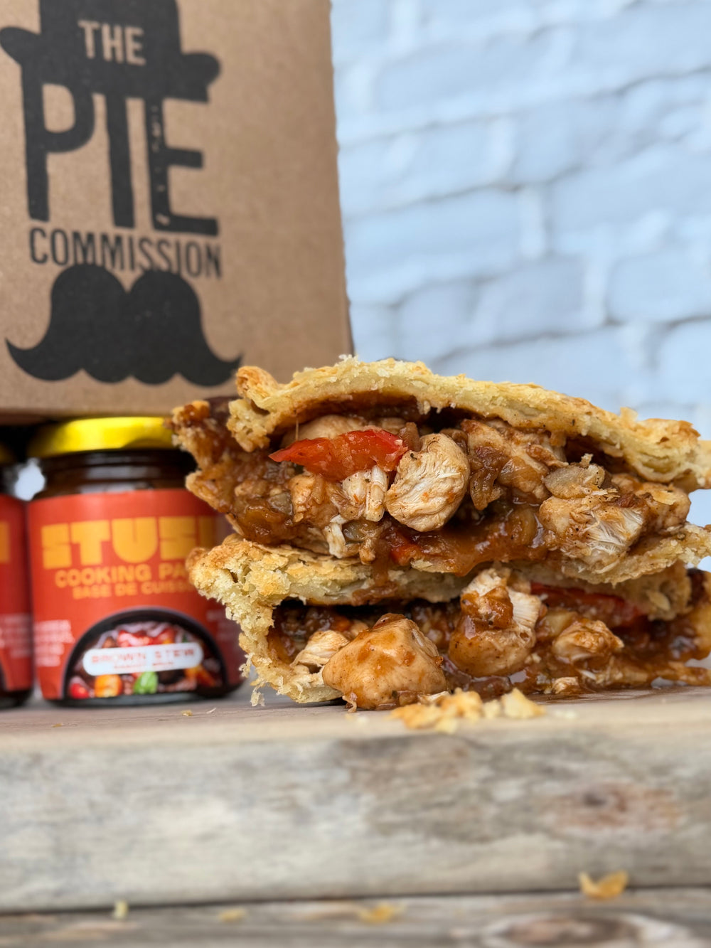 Chicken Brown Stew Pie