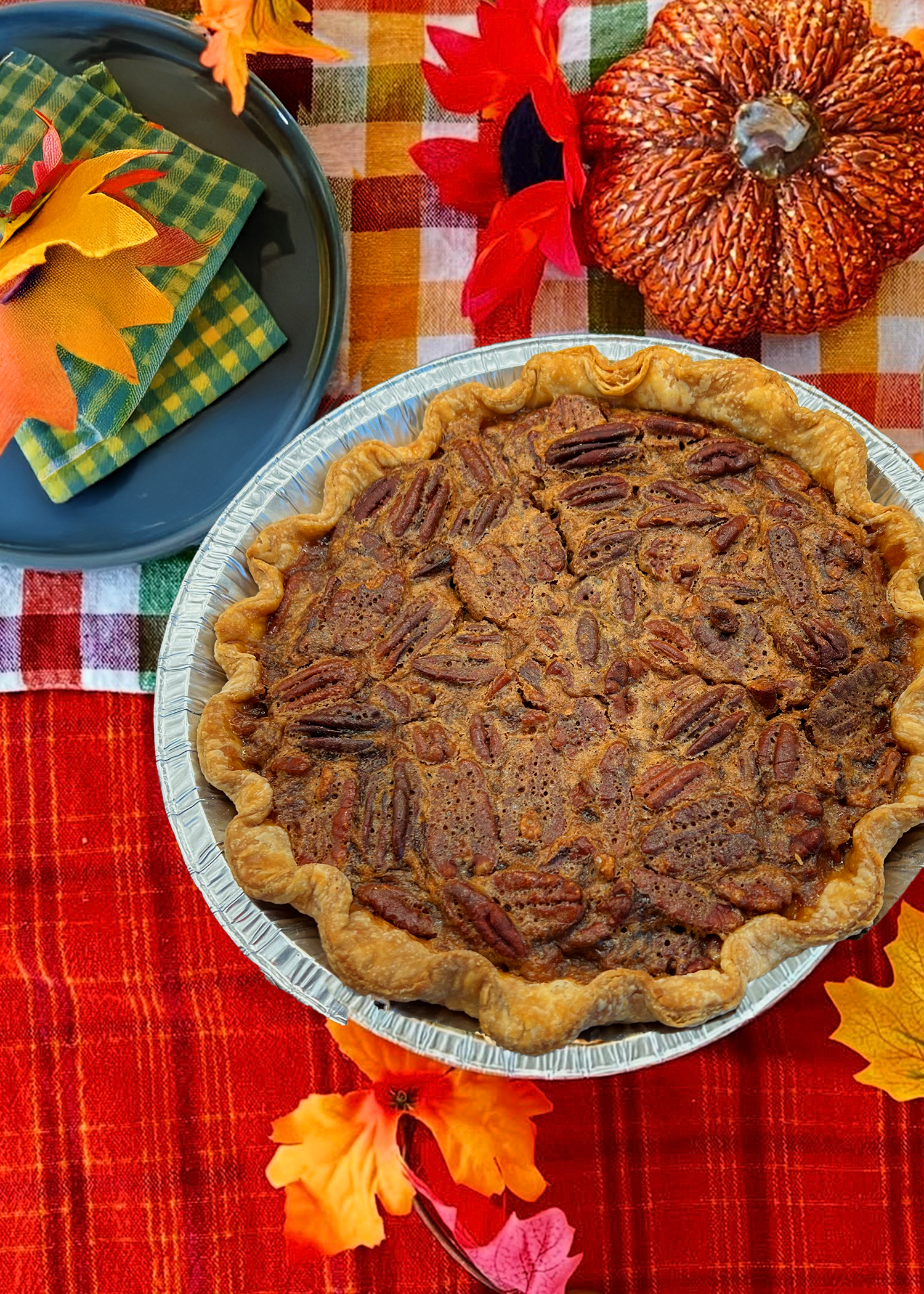9" Family Size Pecan Pie - Baked & Frozen